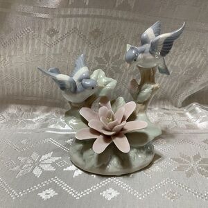 Royal Crown Birds Ornament Porcelain Vintage 1986